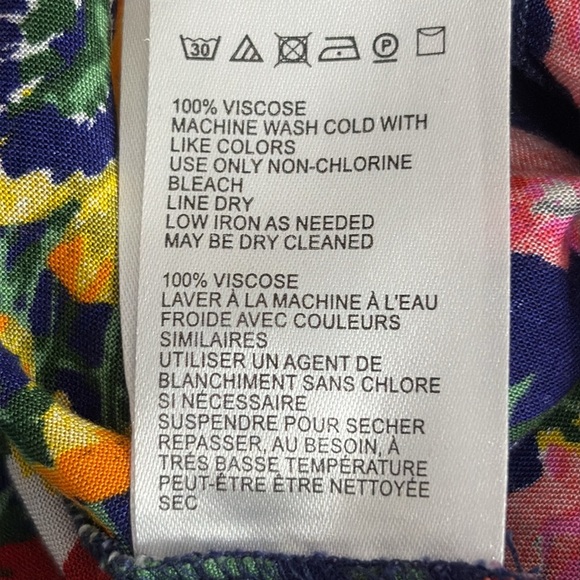 Anthropologie Maeve Bateau Buttondown Tie Front Shirt in Blue - Size 4 - Picture 7 of 9